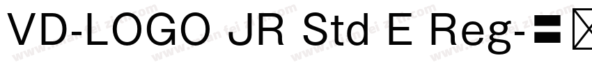 VD-LOGO JR Std E Reg字体转换